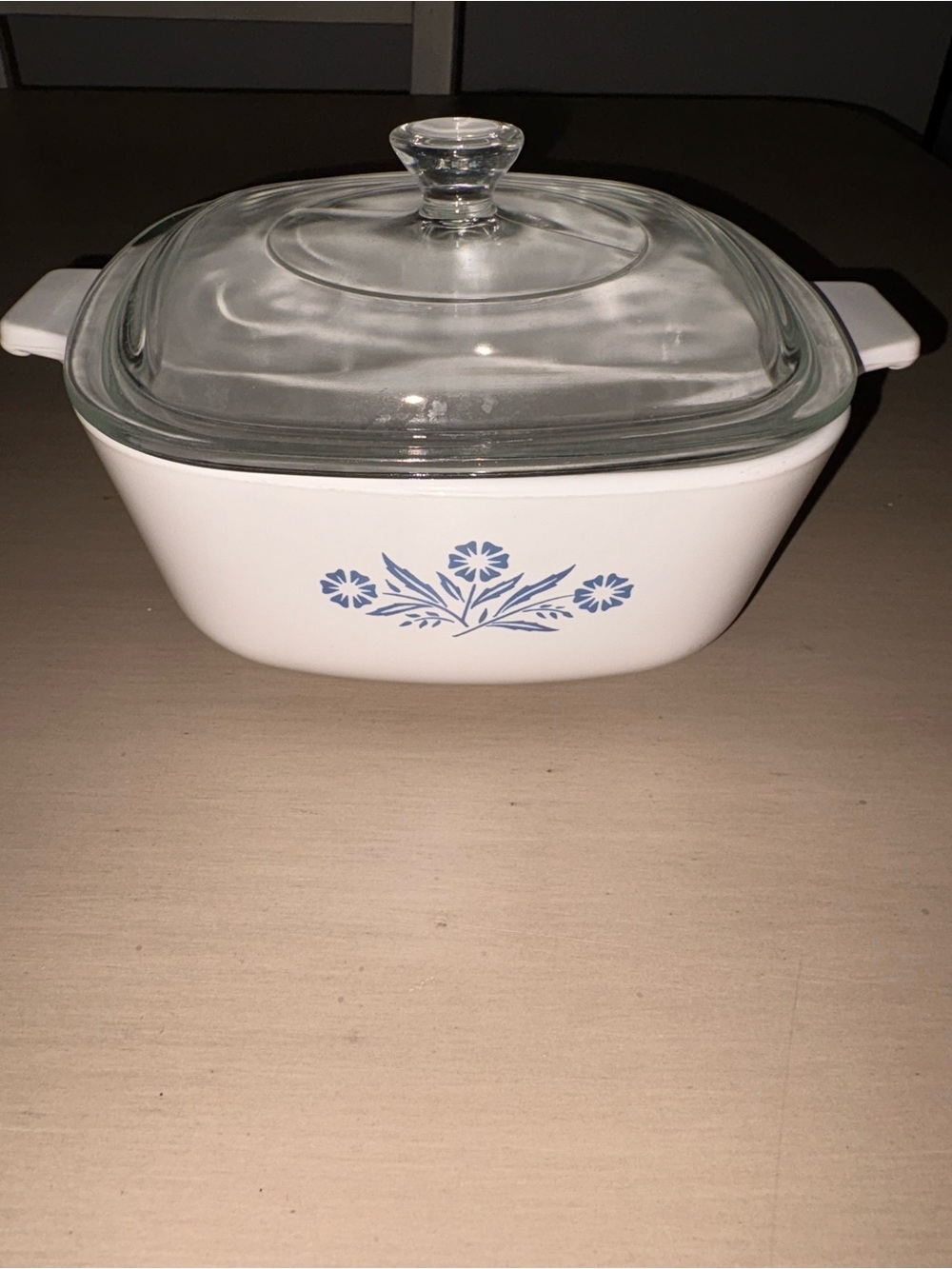 Vintage Corning ware dish and lid